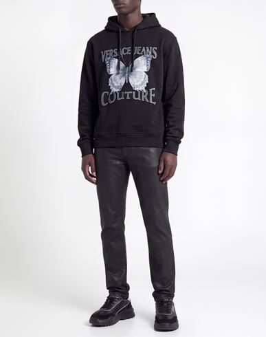 Man Sweatshirt Black Size XXXL Cotton