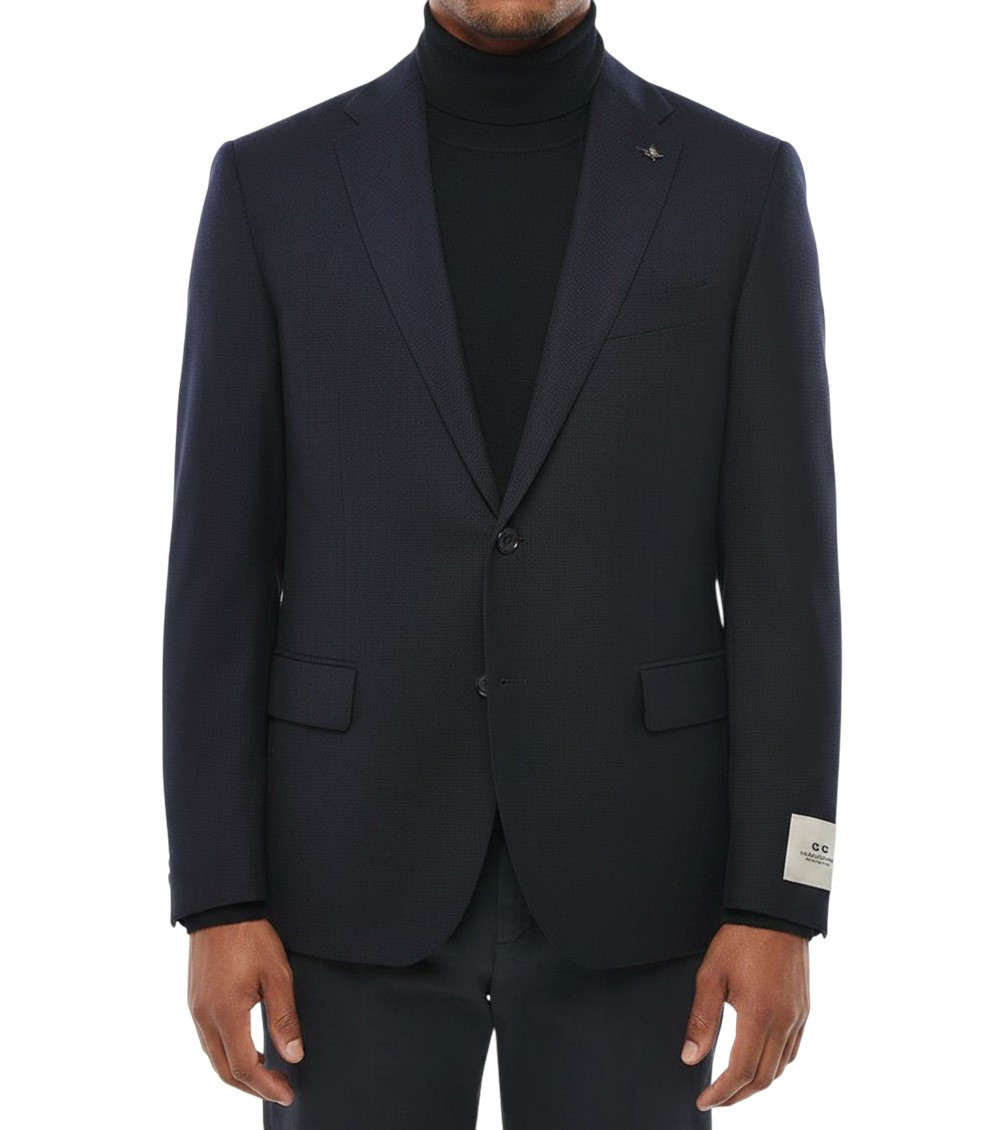Blue Single Breasted Blazer
