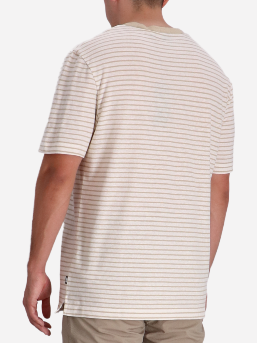 Beige Crew-neck T-shirt
