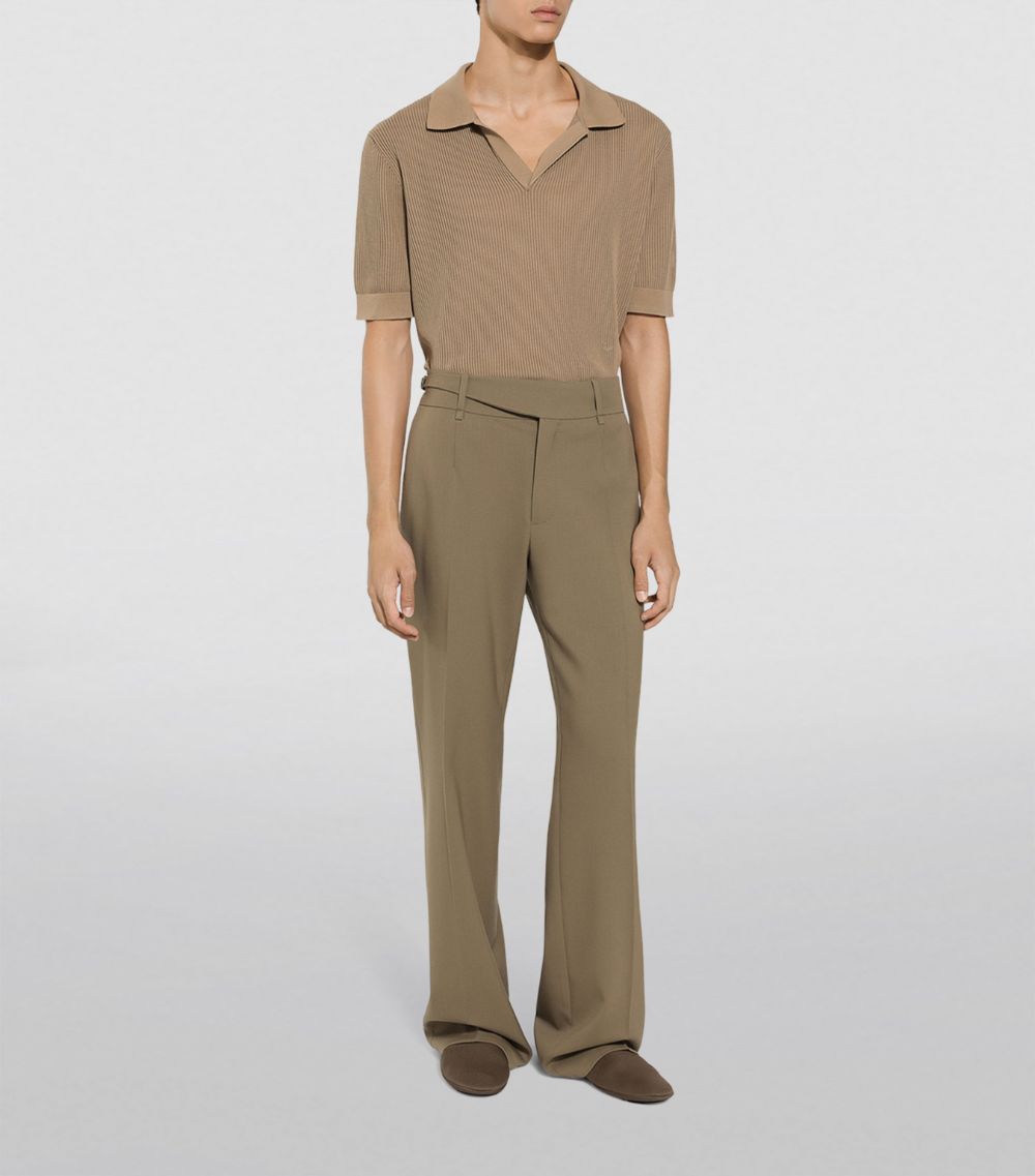 Virgin Wool Tailored Trousers