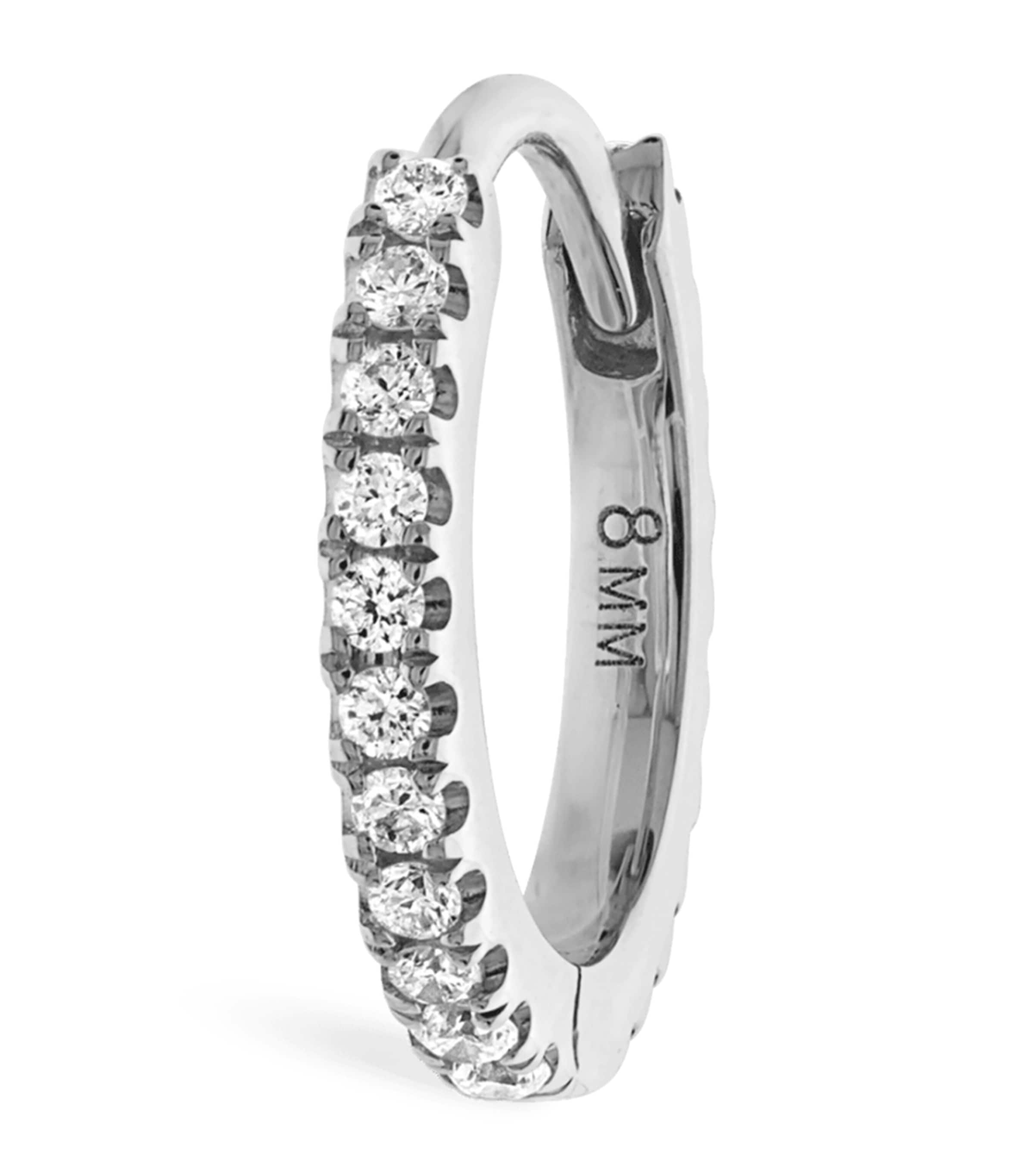 Diamond Eternity Single Hoop Earring