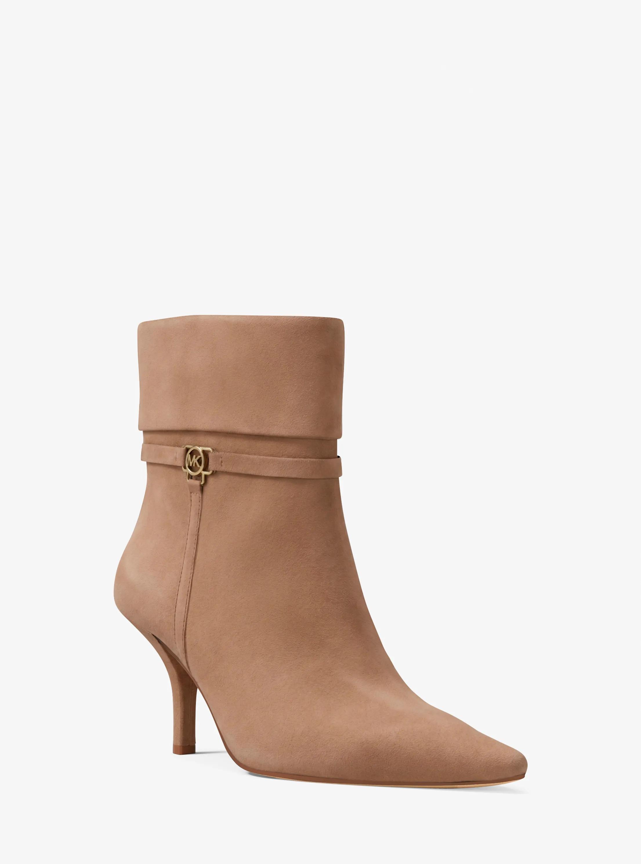 Nalia Polyester Microsuede Boot in Brown - size 7.5