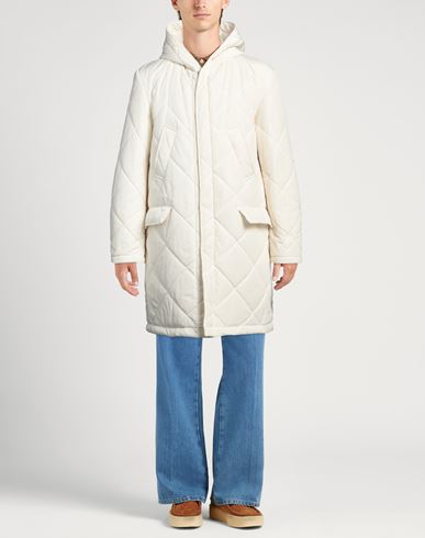 Daniele Alessandrini Man Puffer Ivory Size 38 Polyester