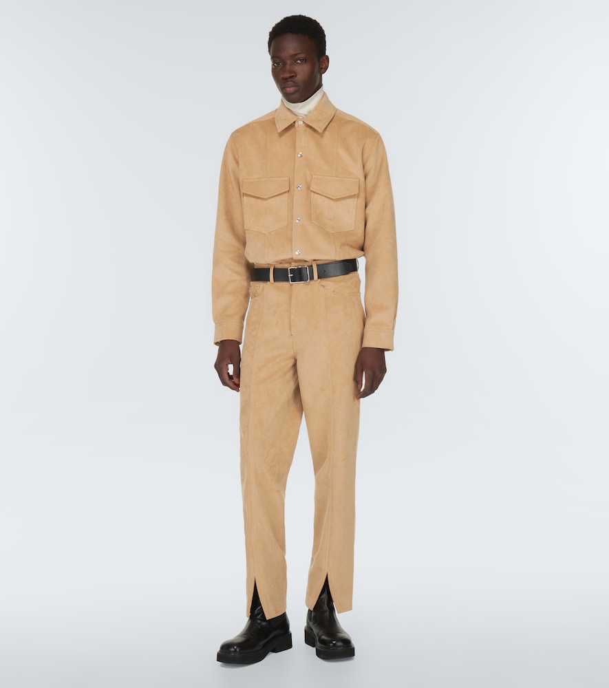 Nanushka Regenerated leather suede pants