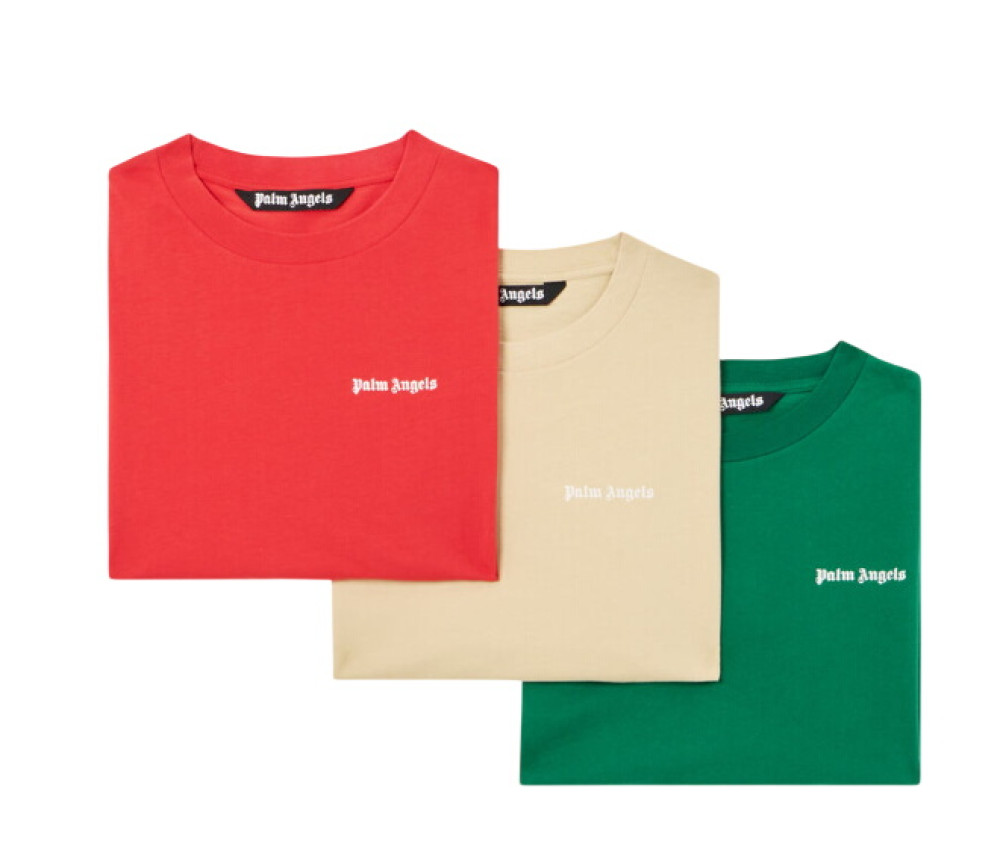Palm Angels - logo tripack crew neck short sleeve tee