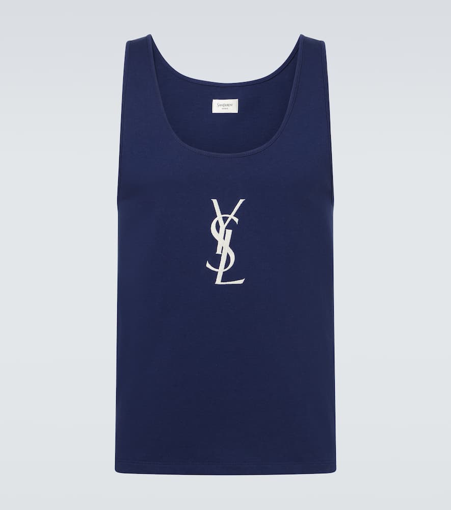 Cassandre embroidered cotton tank top