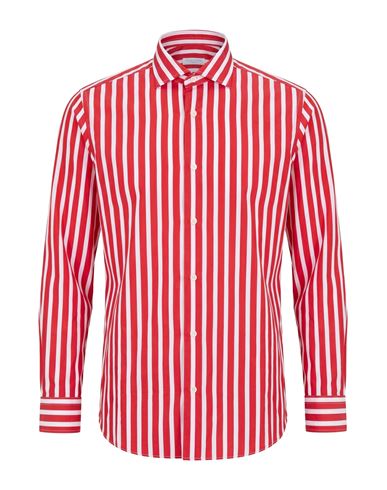 Man Shirt Red Size 16 Cotton