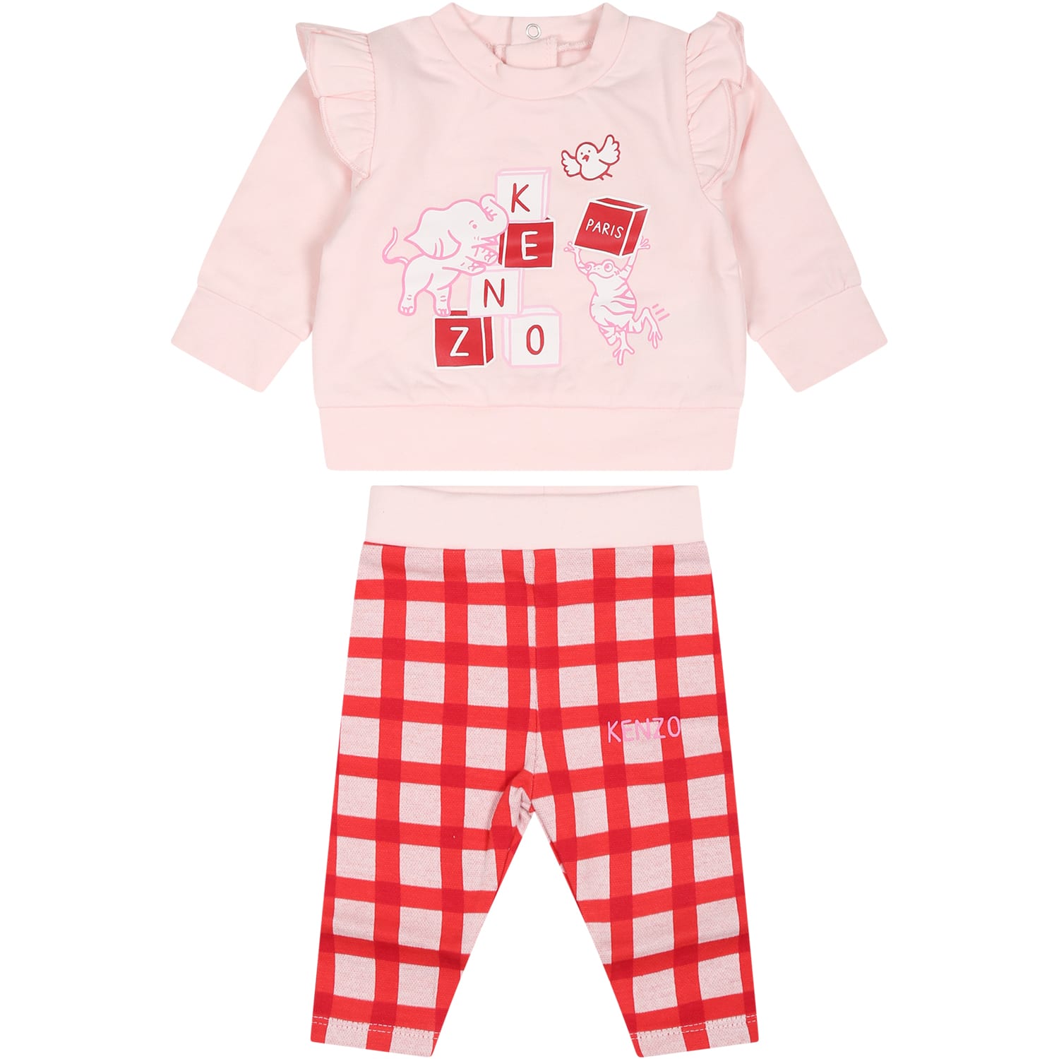Pink Suit For Baby Girl With Print