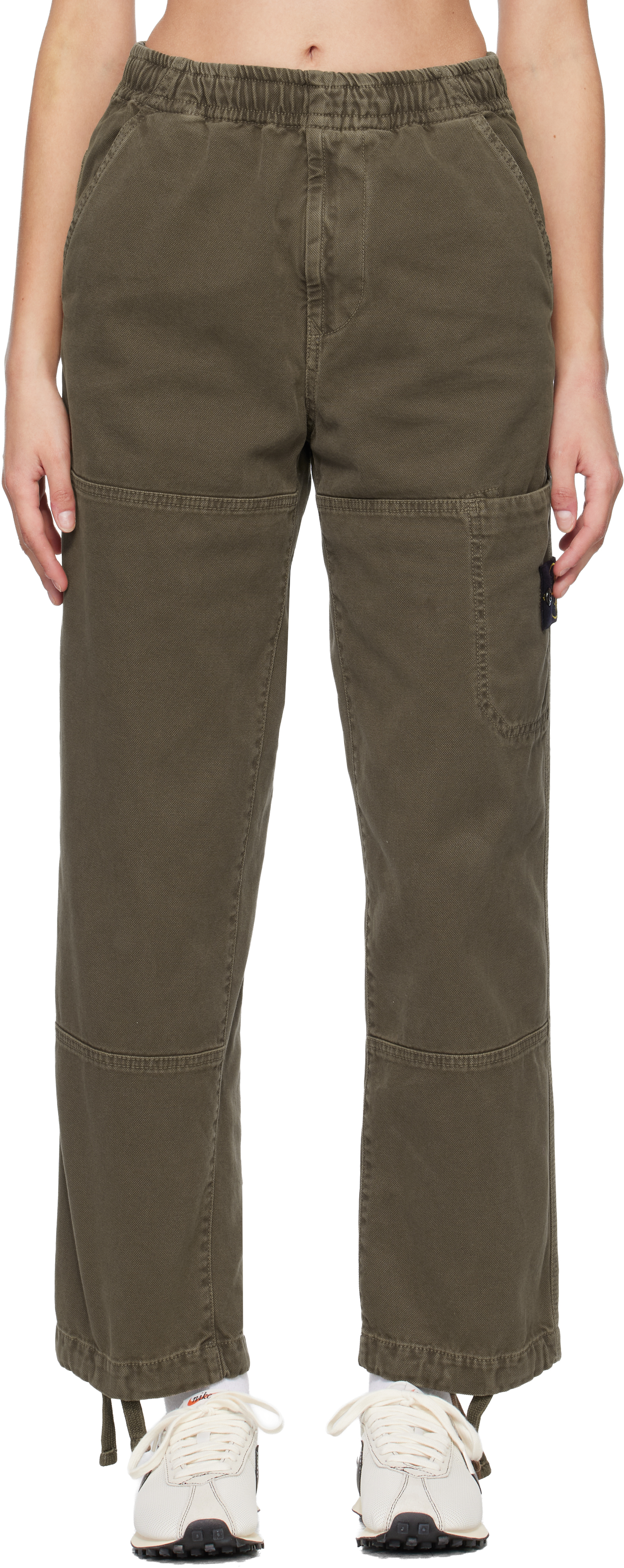 Brown 3100005 Organic Panama Cotton Old Effect Trousers