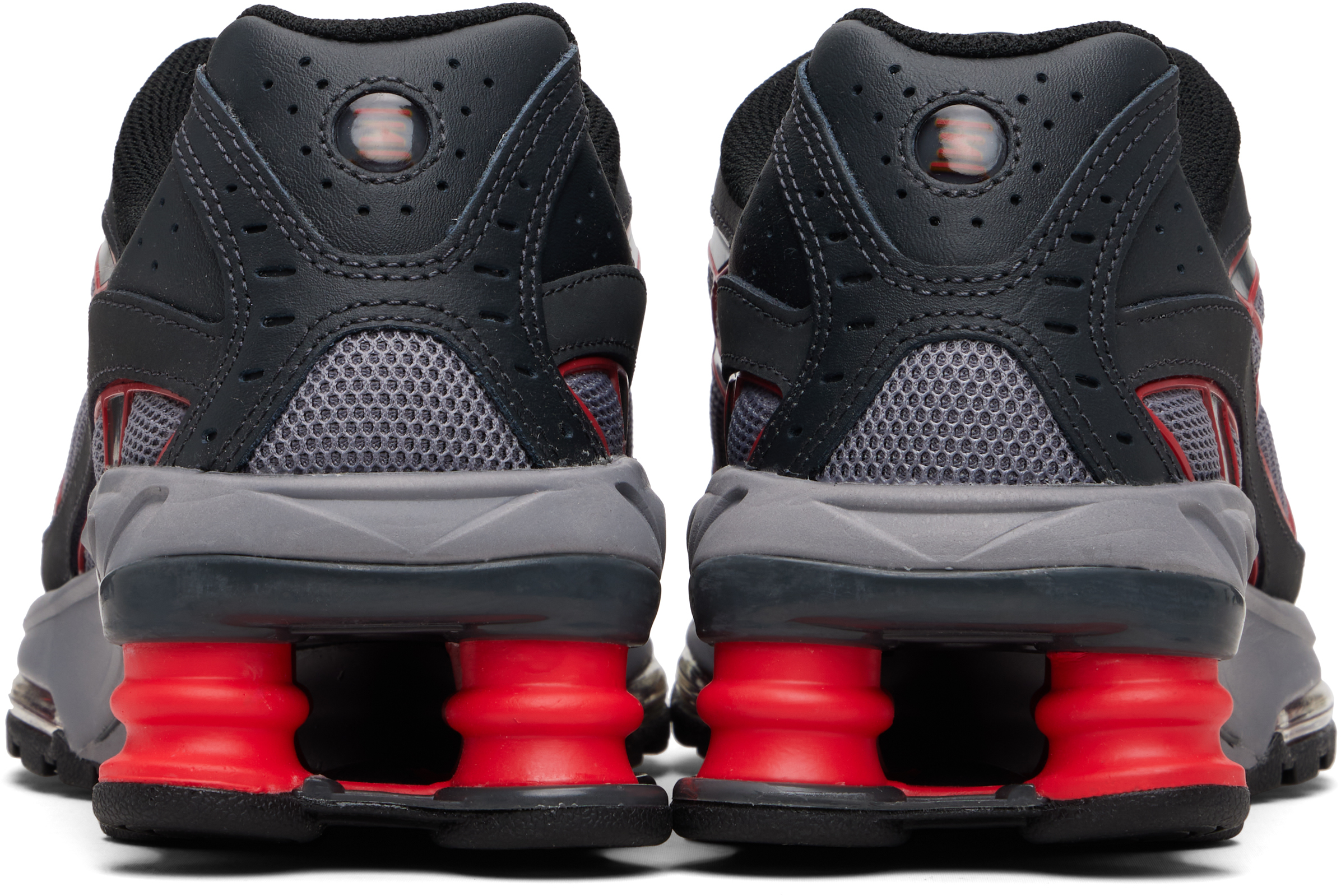 Gray & Red Shox Ride 2 Sneakers