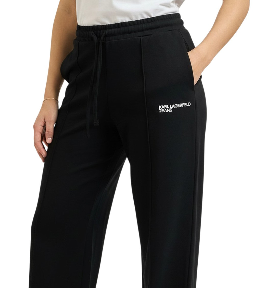 Black Relaxed Drawstring Pants