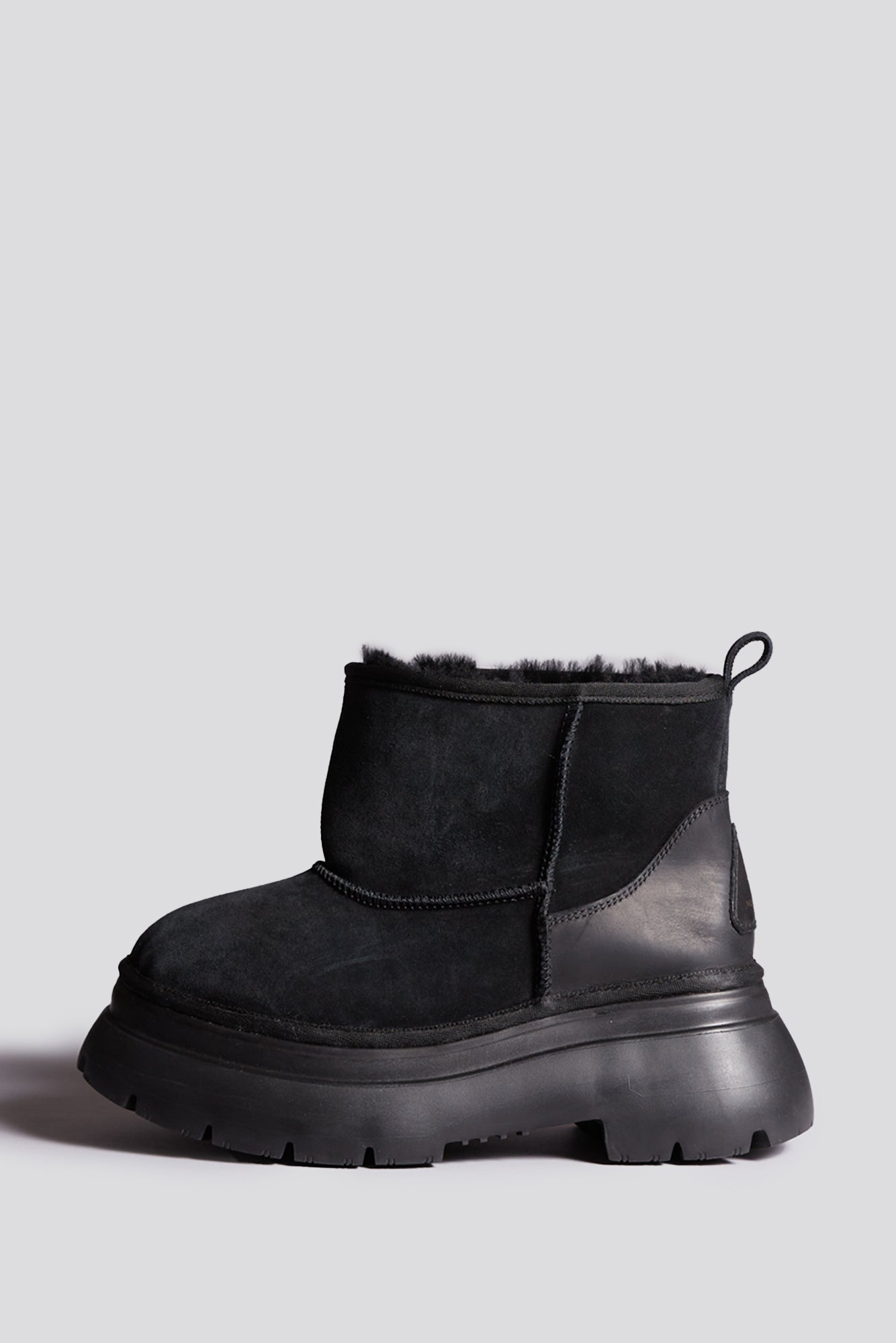 R13 Chunky Shearling Boot - Black