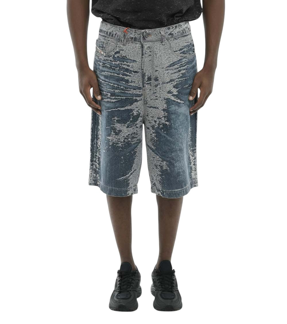 Blue Cotton Short
