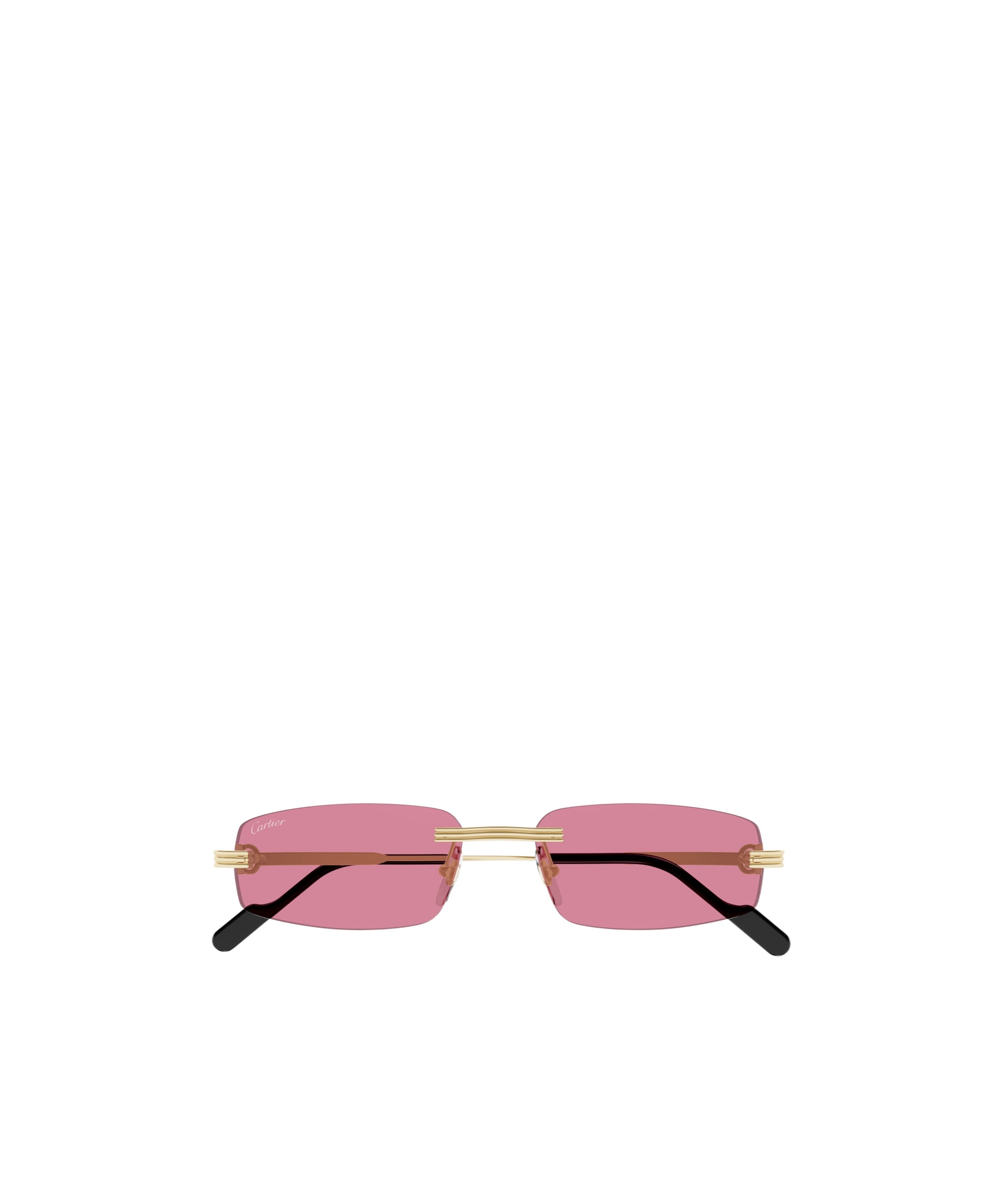 Cartier Rectangular Rimless Sunglasses