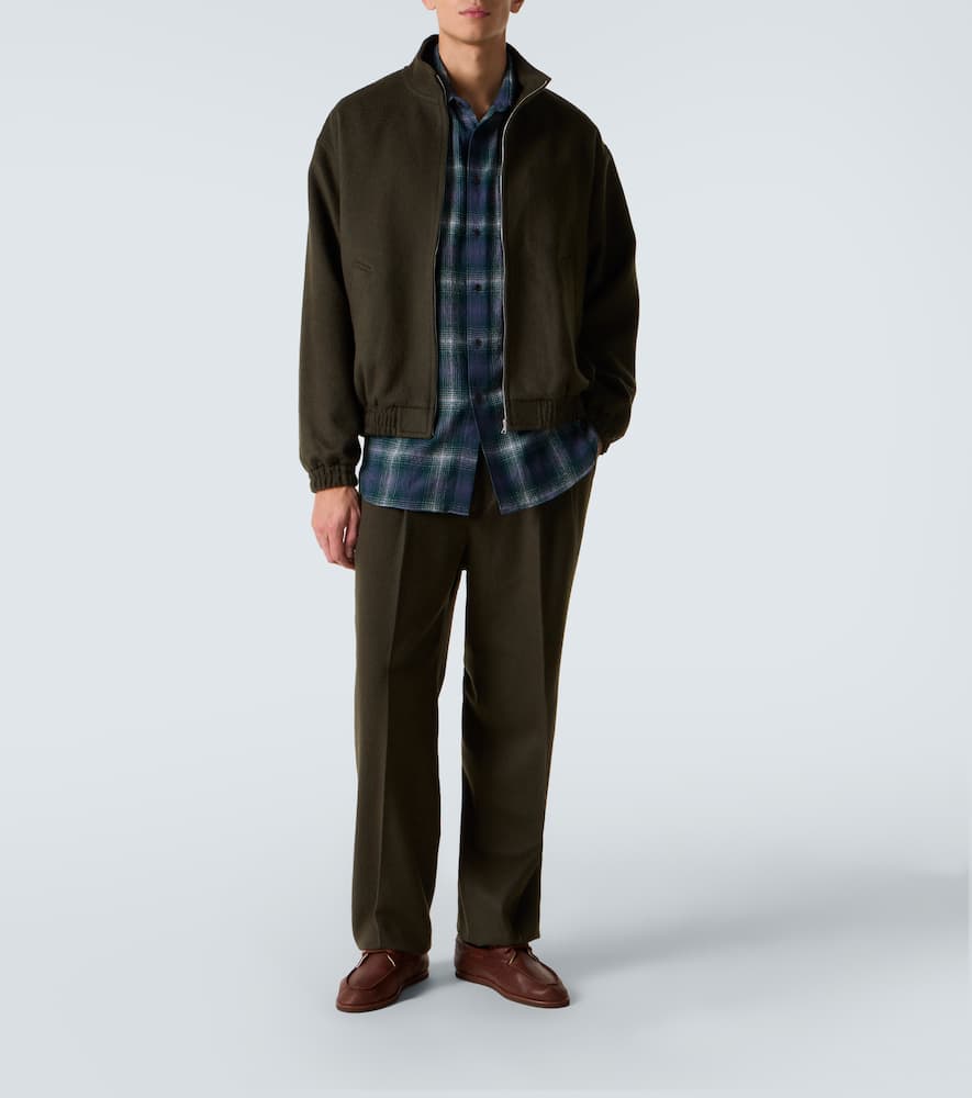 Checked wool shirt