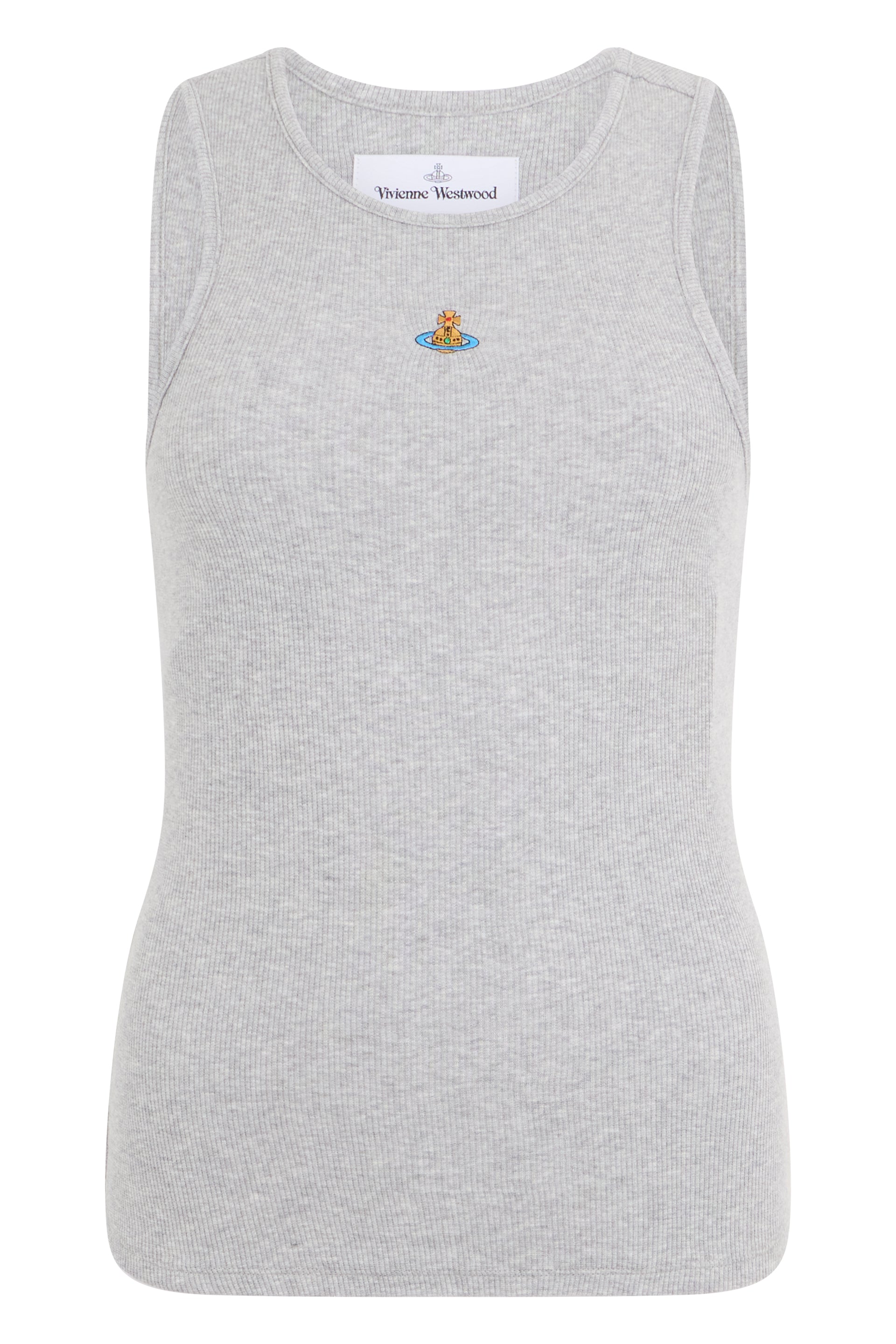 Orb Cotton Tank Top with Round Neck