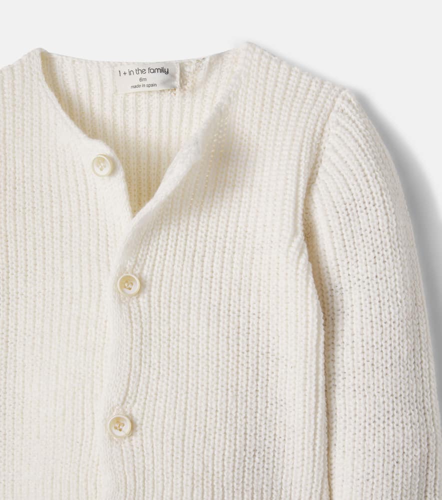 Baby Gertrudis cotton and linen cardigan