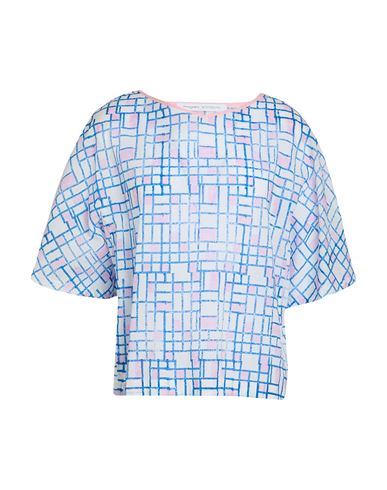 Woman Top Blue Size 10 Cotton