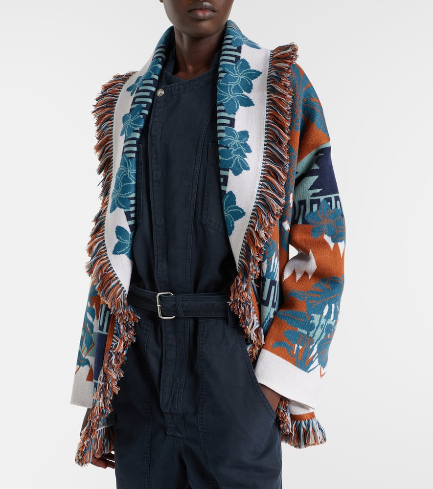 Island Soul jacquard wool cardigan