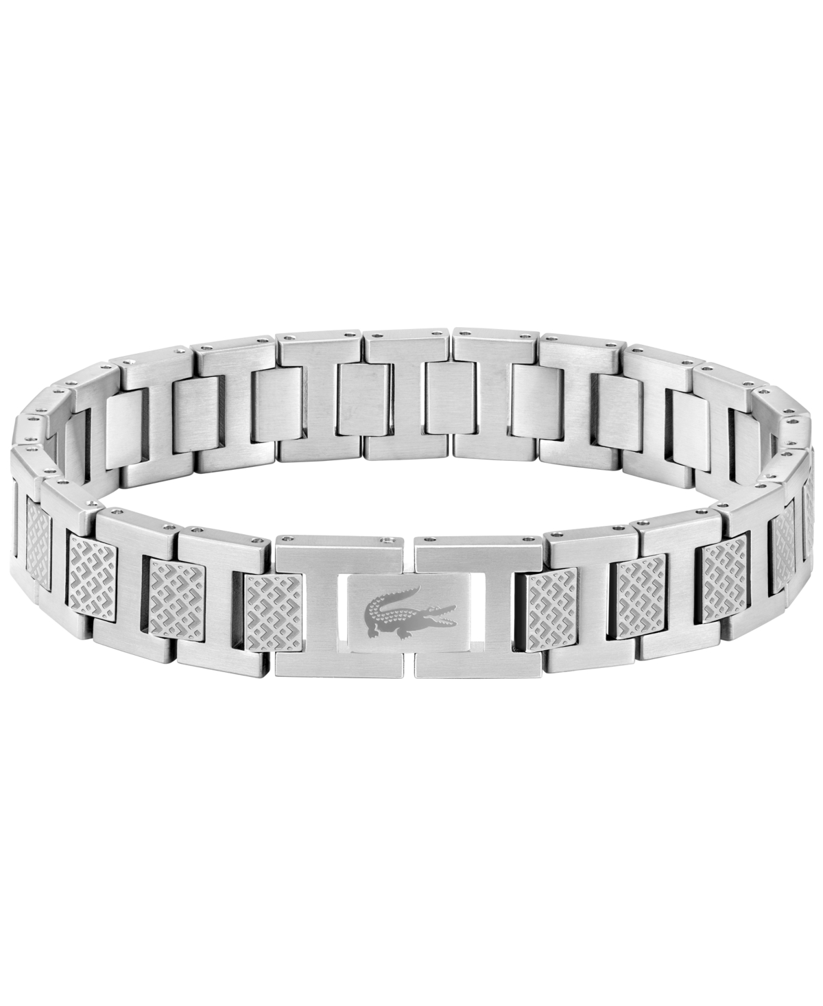 Men's Metropole Silver-Tone Stainless Steel Bracelet - Silver Tone