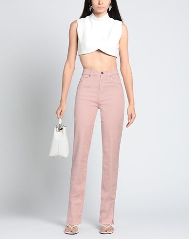 Woman Jeans Pink Size 26 Cotton, Polyester, Elastane