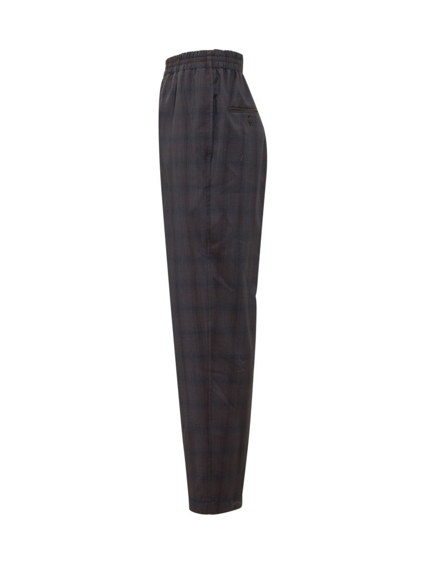 Black Relaxed Flat Front Pants