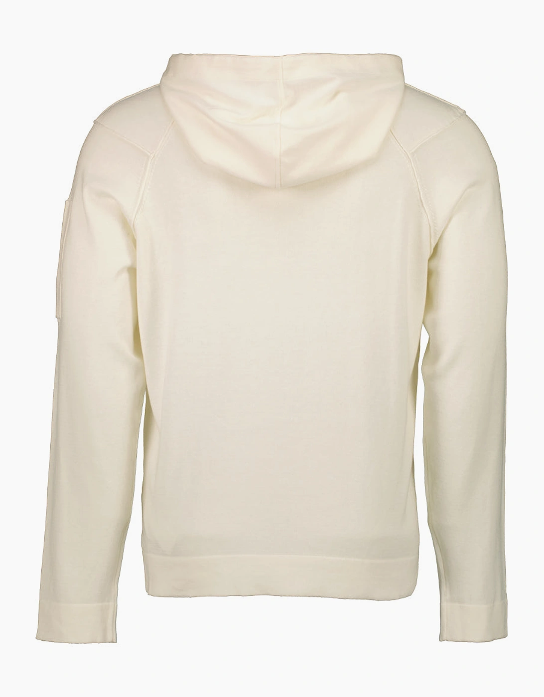 CP Company Men's Sea Island Knitted Lens Hoodie - White