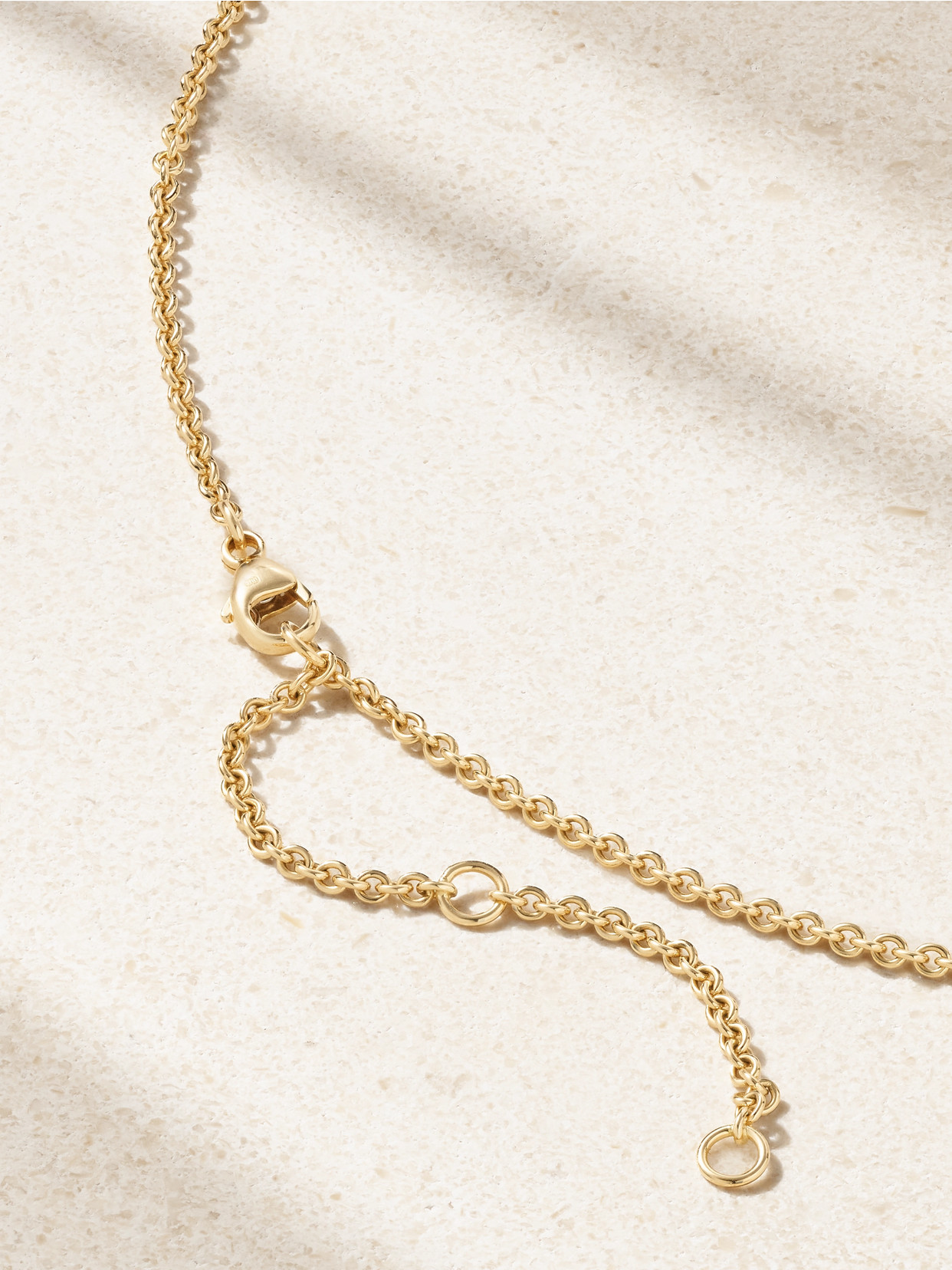 Talisman Medal Large 18-karat Gold Diamond Necklace - One size