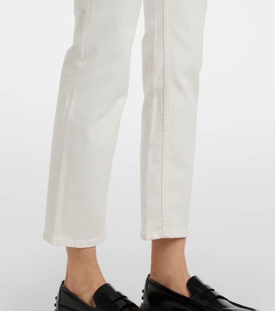 High-rise straight jeans