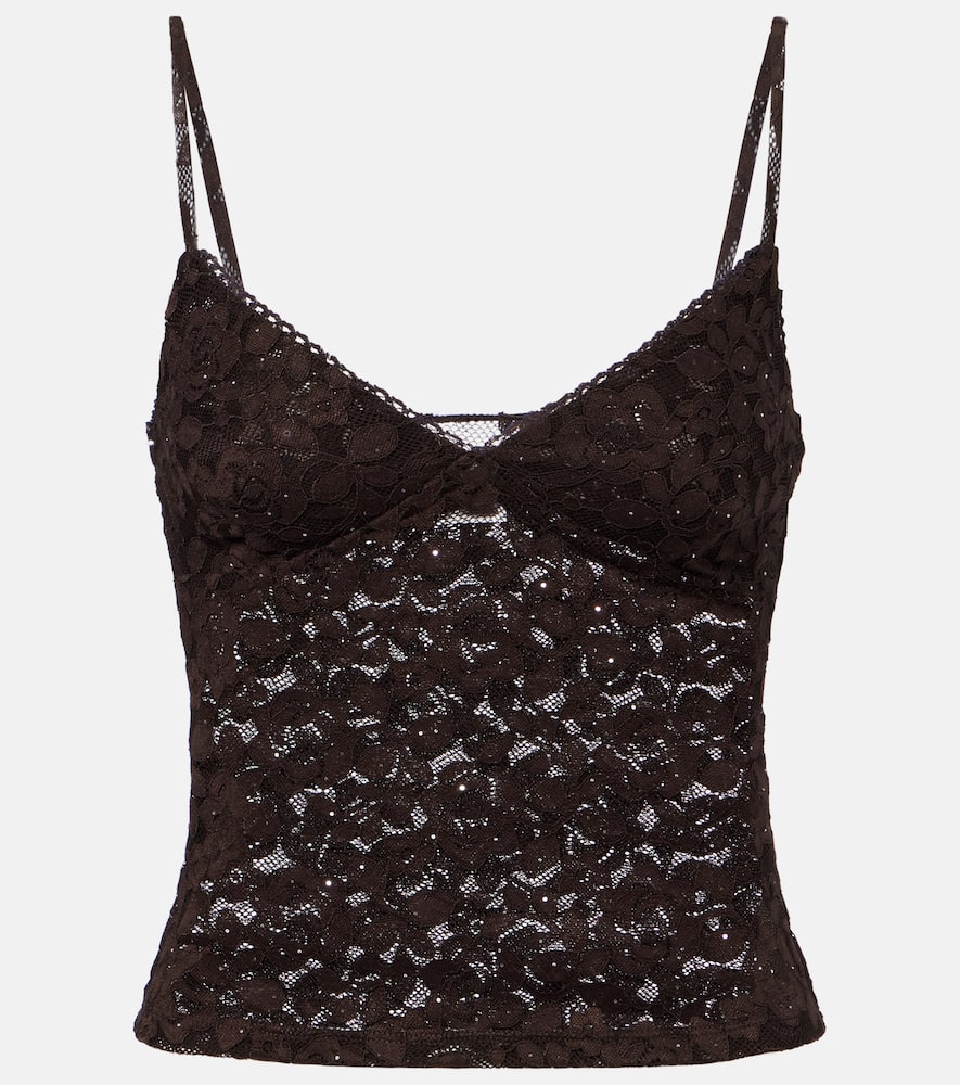 Daisy floral lace top