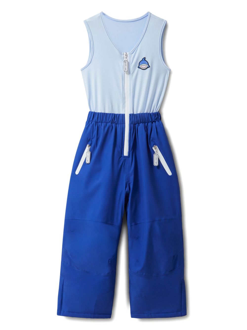 Patch-detail snowsuit - Blue