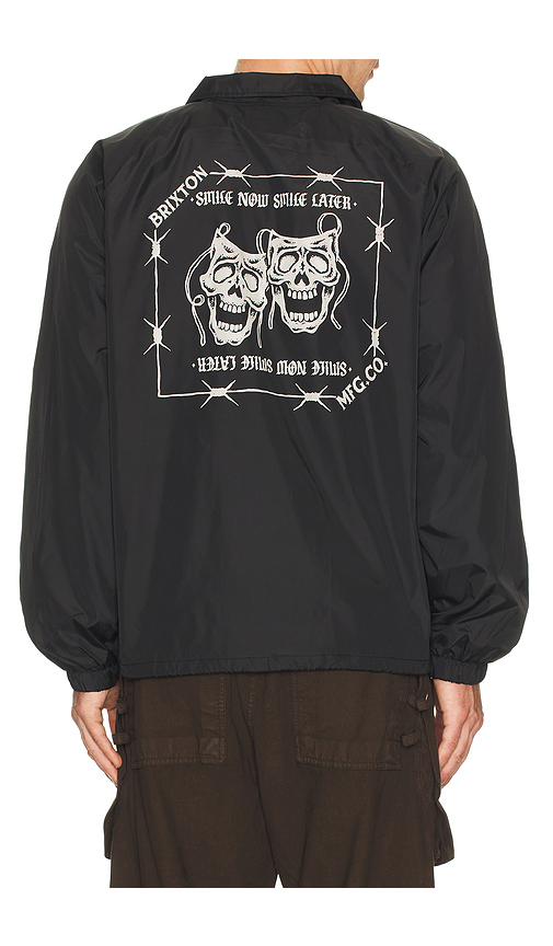Brixton Watchman Lightweight Coaches Jacket in Black. - S also in M, L, XL/1X