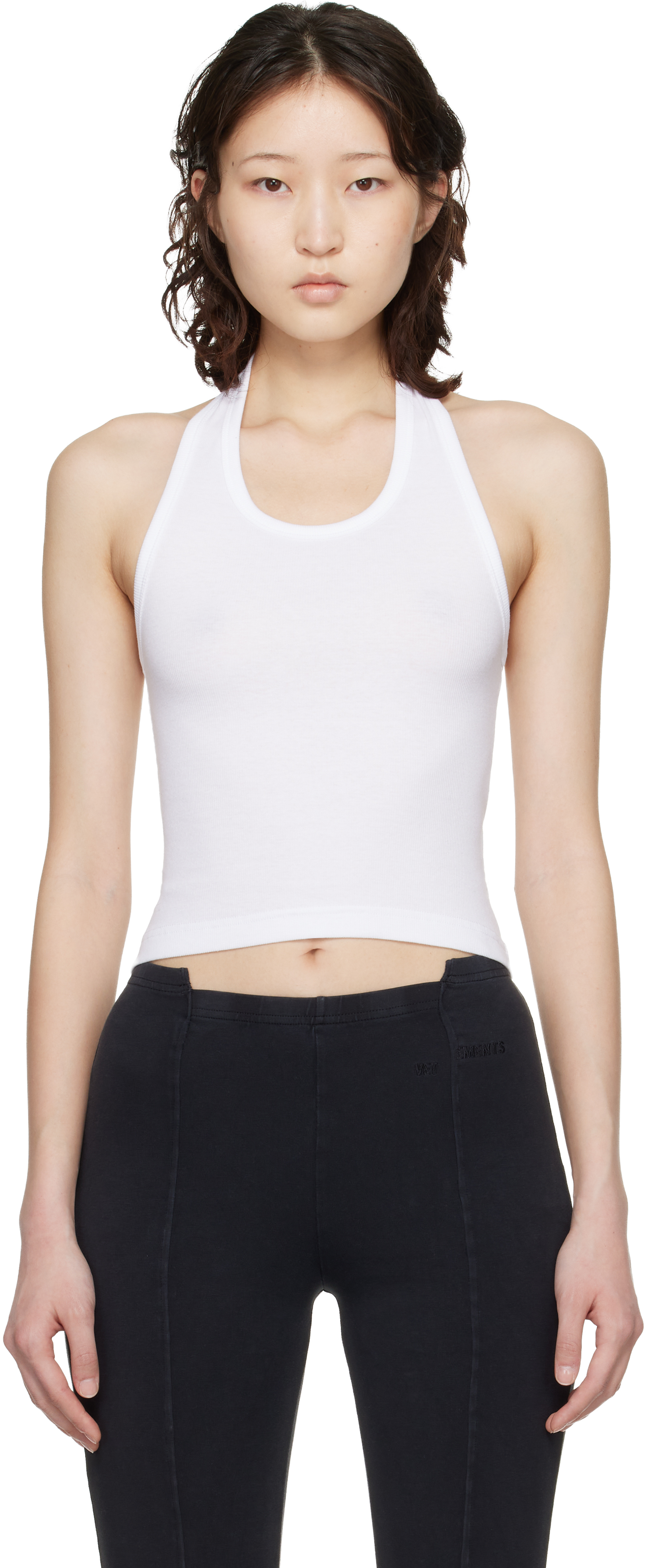 White Halter Top