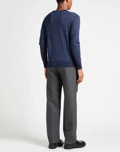 Man Sweater Navy Size 40 Viscose, Polyamide