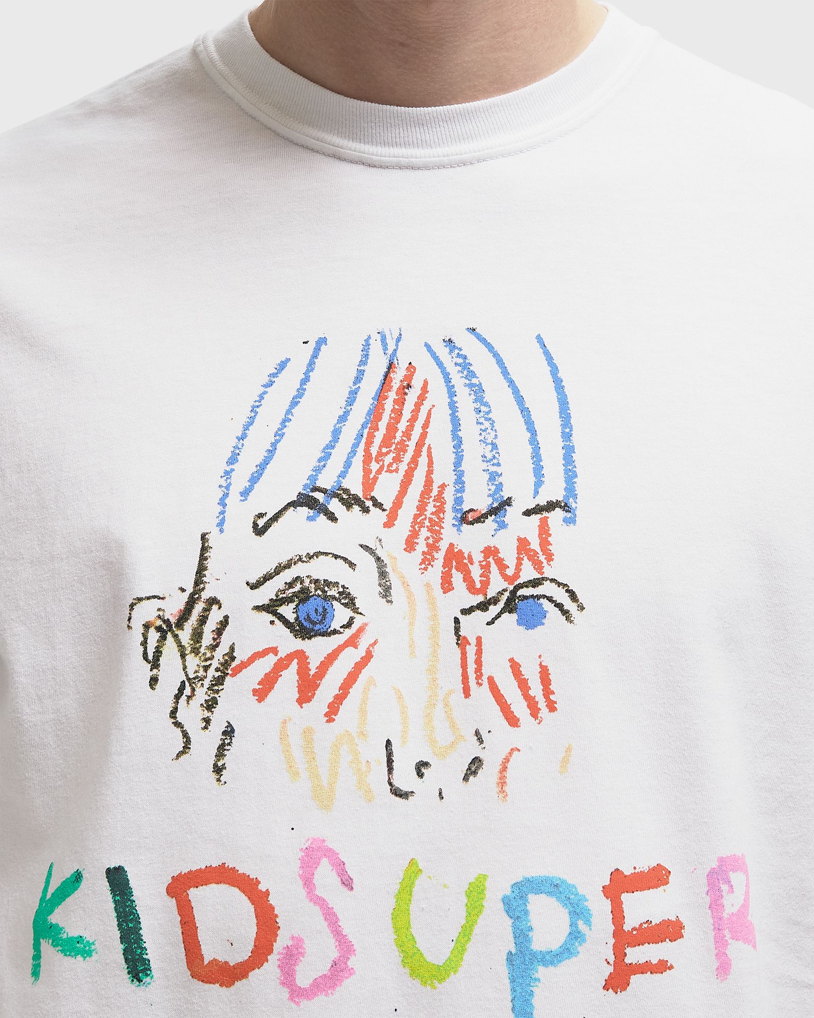 Crayon Tee white male Shortsleeves now available at BSTN