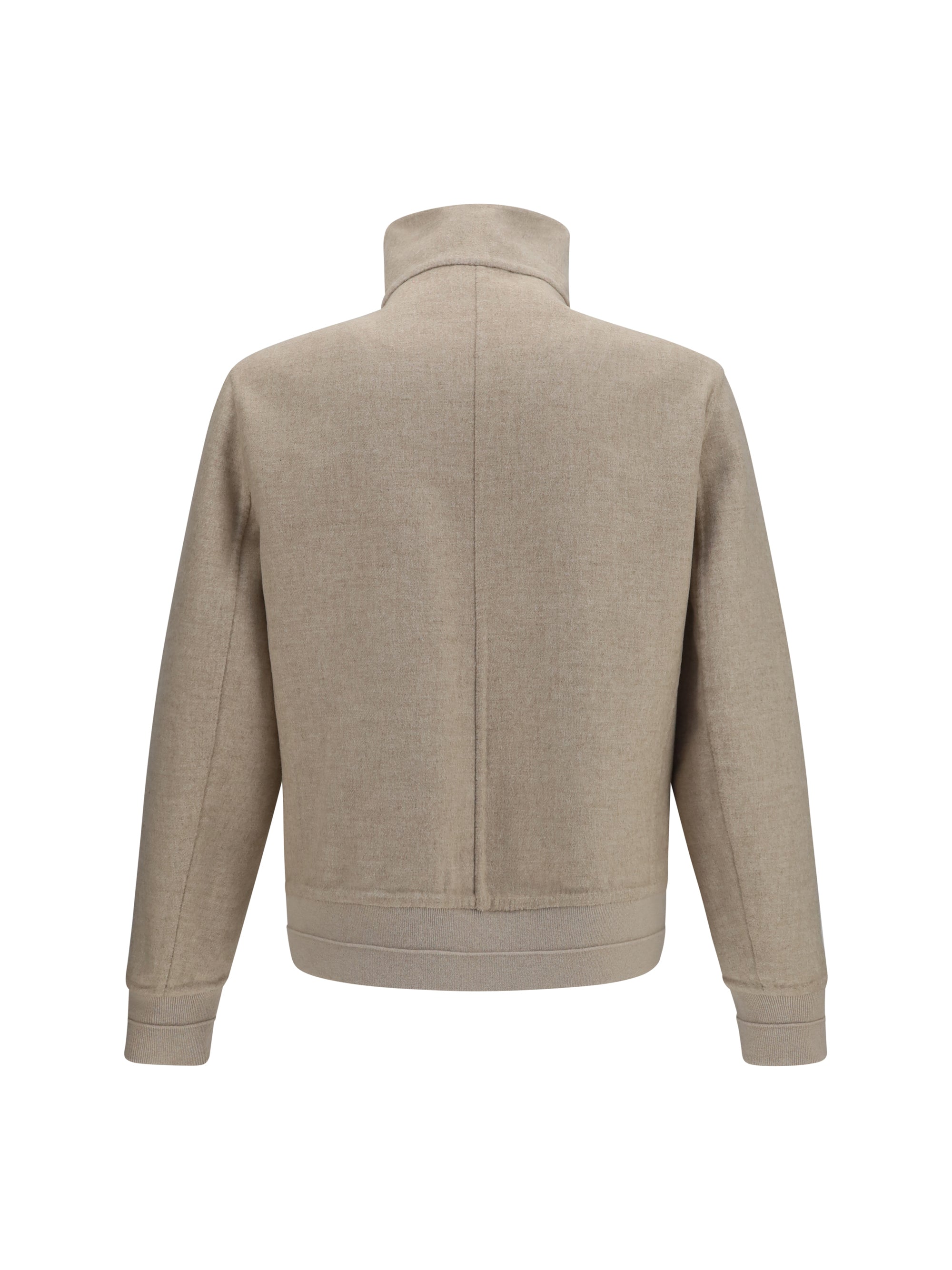 Double-Face Cashmere Jacket — Beige