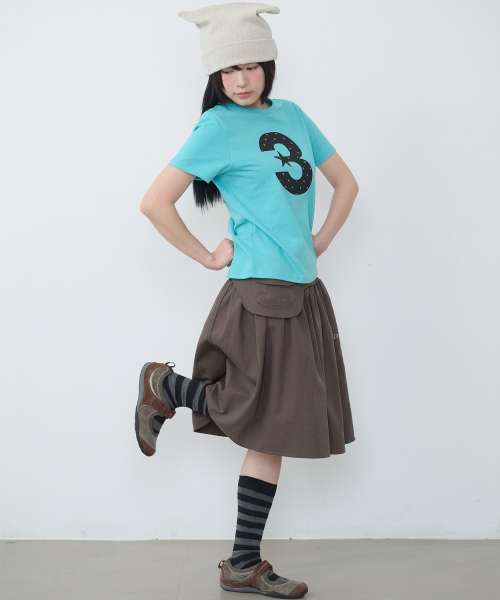 3 Logo Dot Slim Fit T-Shirt