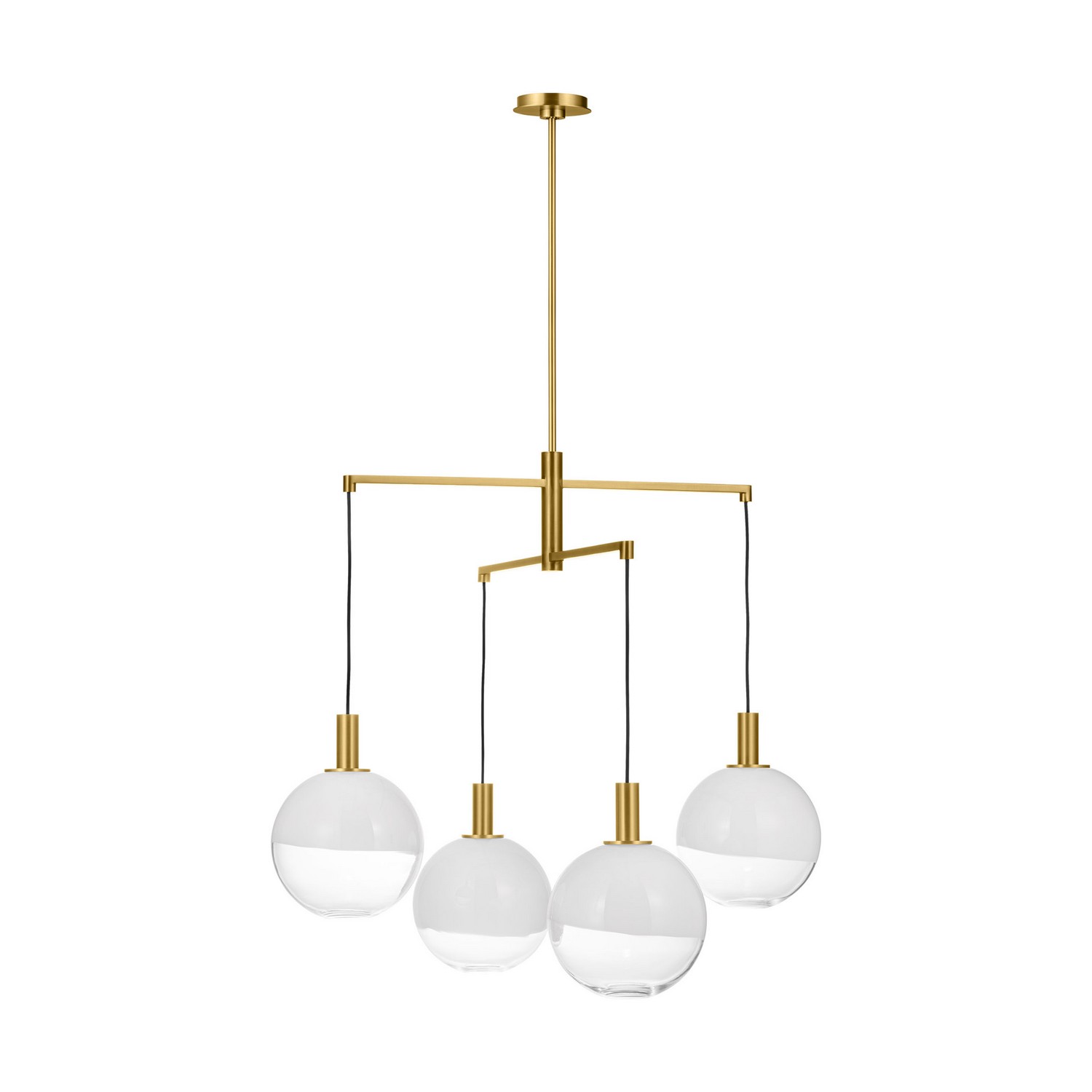 Burnished Brass Chandelier from the Torian Collection