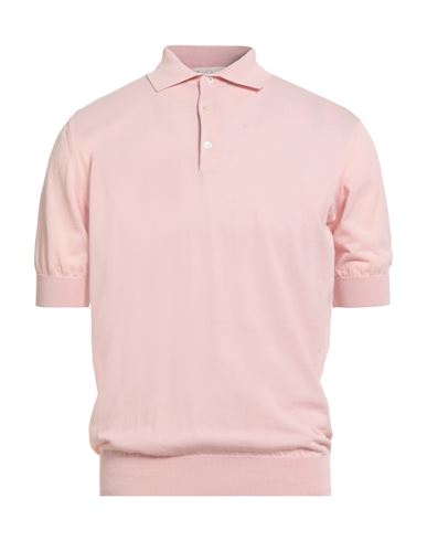 Man Sweater Light pink Size 40 Cotton