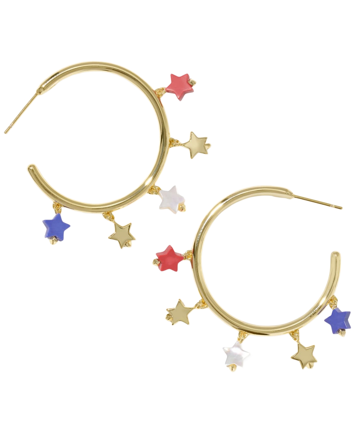14k Gold-Plated Camila Hoop Earrings - Gold