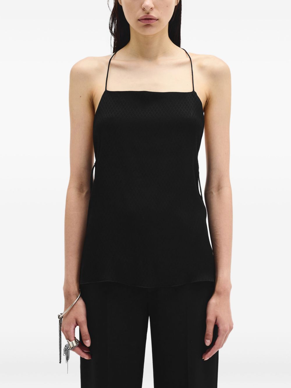Heda open-back top - Black
