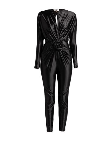 Woman Jumpsuit Black Size 4 Polyester, Elastane