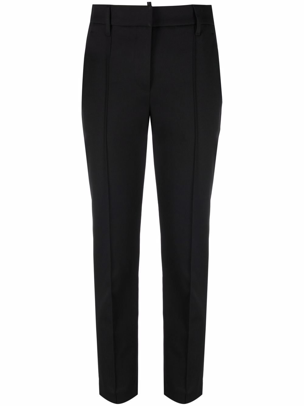 Cropped slim-cut trousers