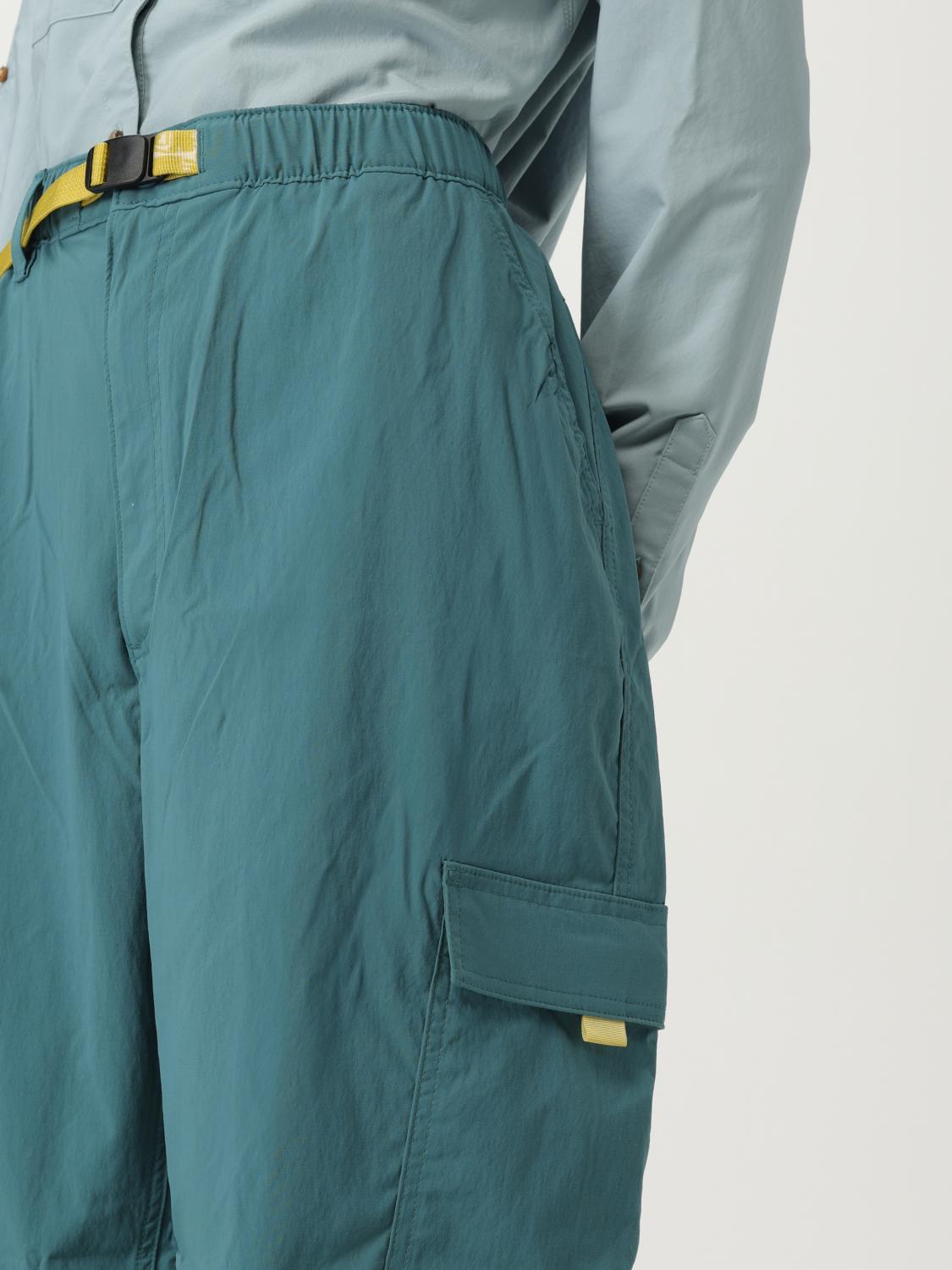 Elasticated-waistband cargo pants - Blue