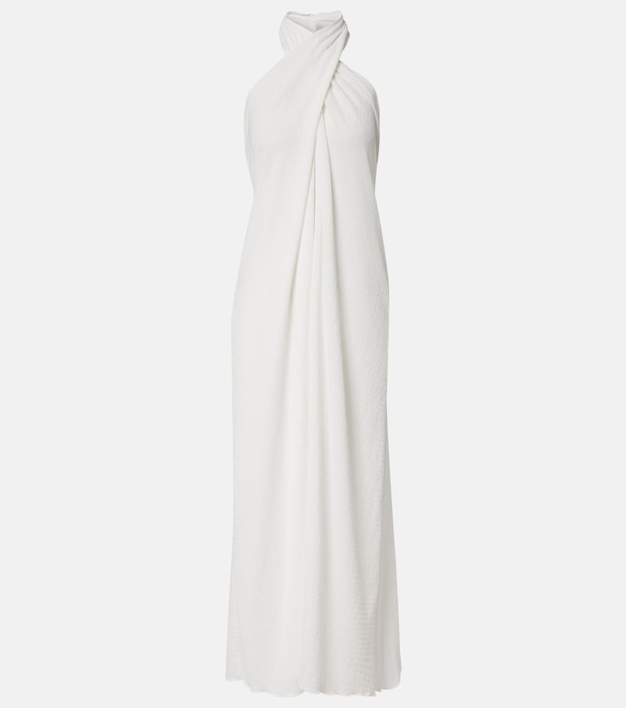 Stella sheer halterneck maxi dress