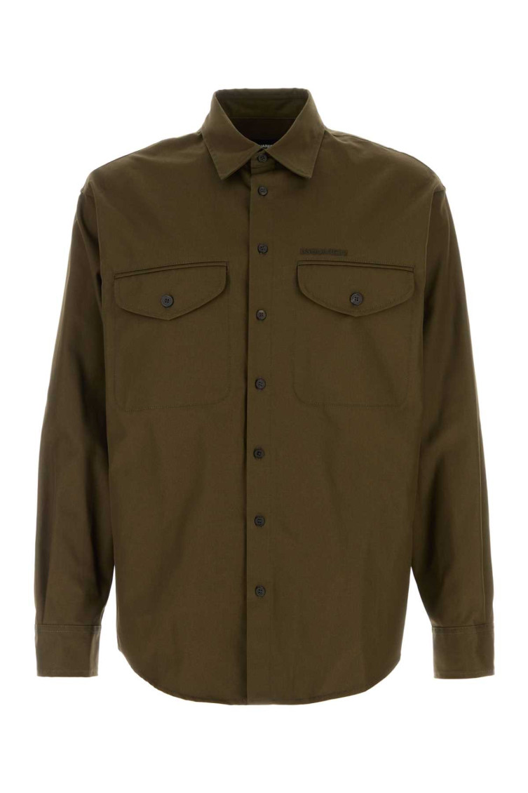 Army Green Cotton Shirt