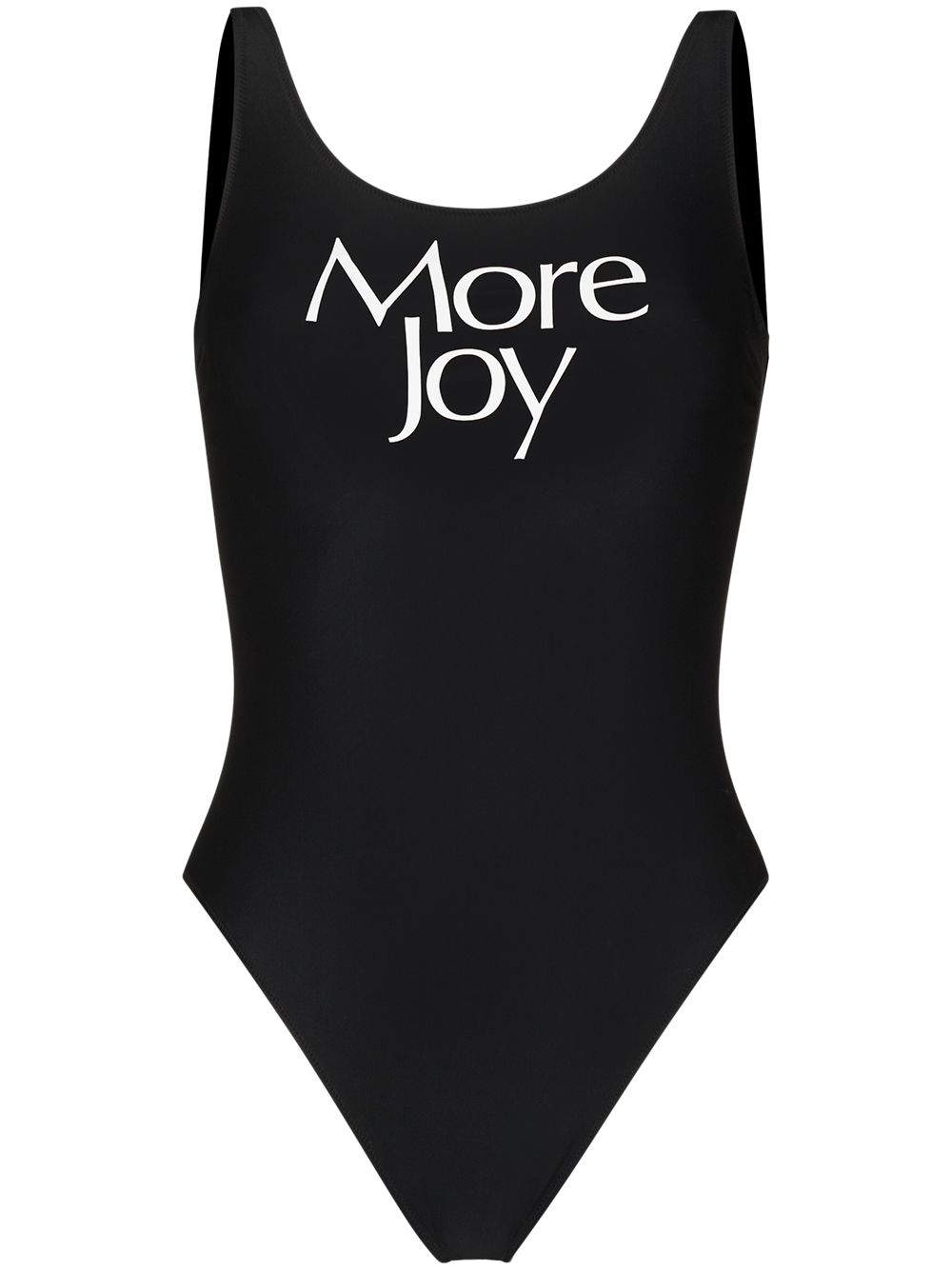 Logo print swimsuit - Black