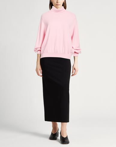 Woman Turtleneck Pink Size 8 Cashmere