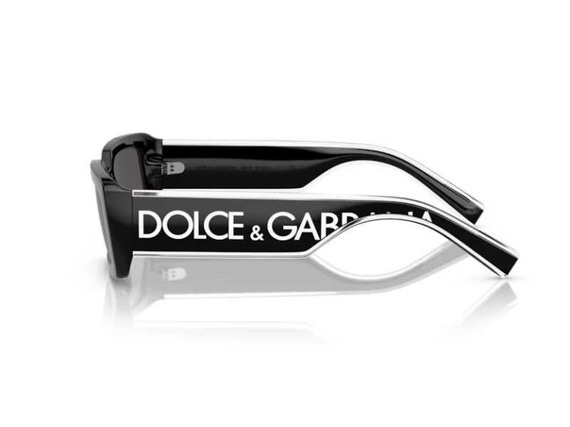 Dolce & Gabbana Woman Dolce & Gabbana DG6187 501/87 Sunglasses Injected Black Grey Squared Norma
