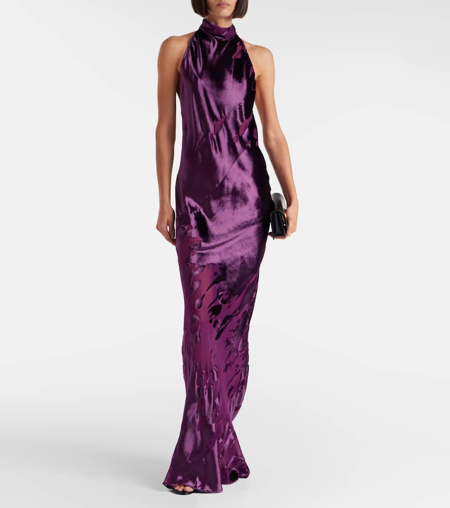 Halterneck gown